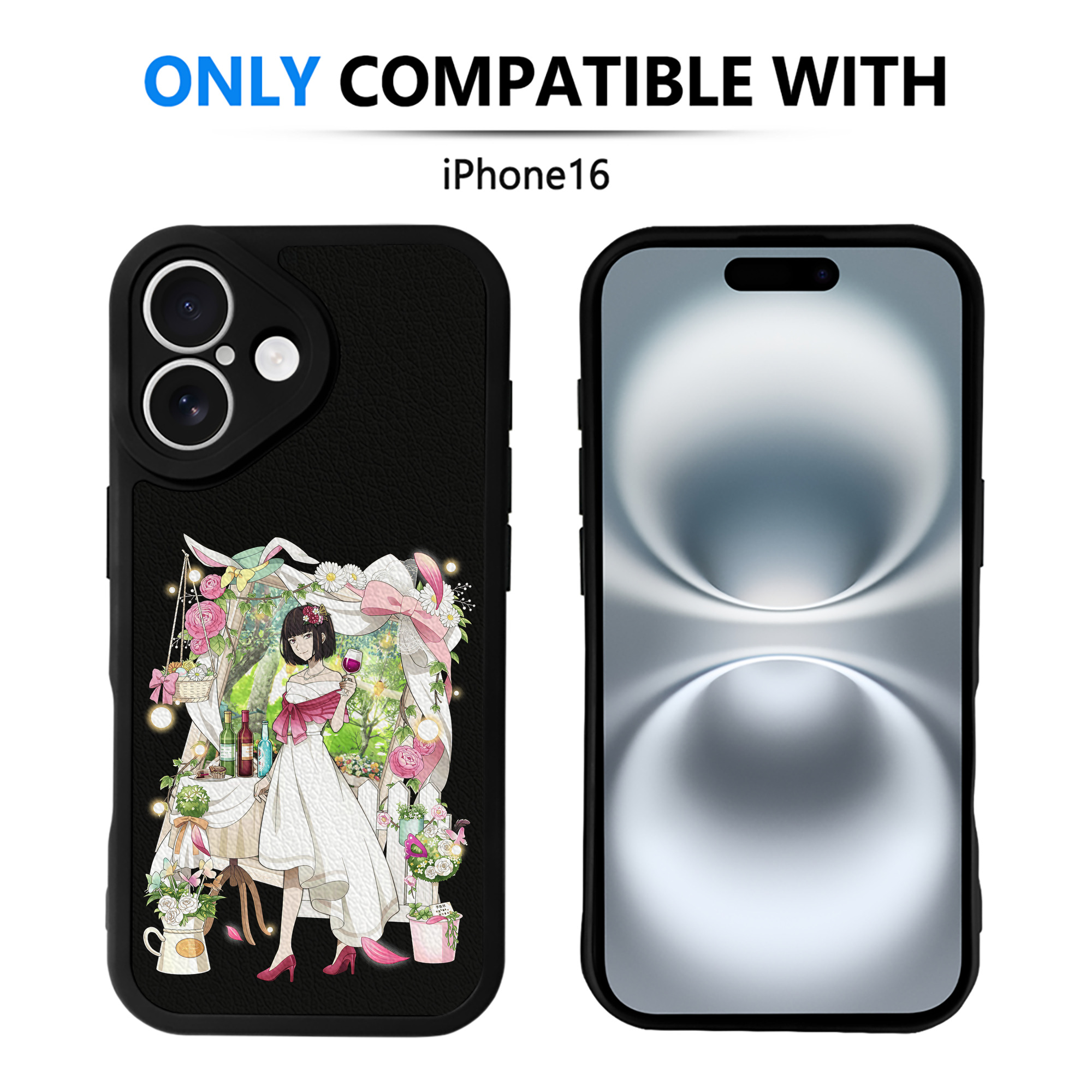 （画像用） 文豪ストレイドッグス Bungo Stray Dogs 【iPhone 16シリーズ対応】シリコンスマホケース（レザー調） 材質：シリコン